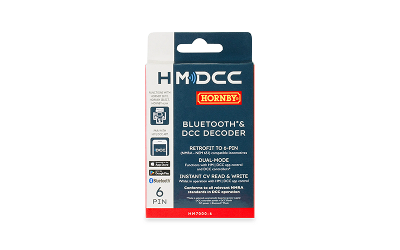 Hornby R7321 HM7000-6: Bluetooth® & DCC Decoder (6-pin)